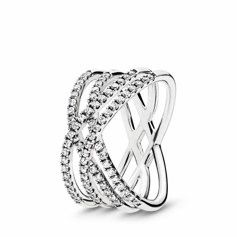 Pandora Cosmic Lines Stackable Ring Outlet NZ, Sterling Silver (294036-XSV)